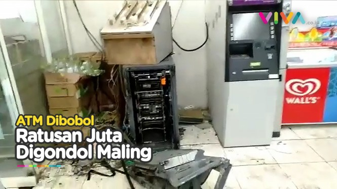 ATM Minimarket Dibobol, Kawanan Pencuri Gasak Uang Jutaan
