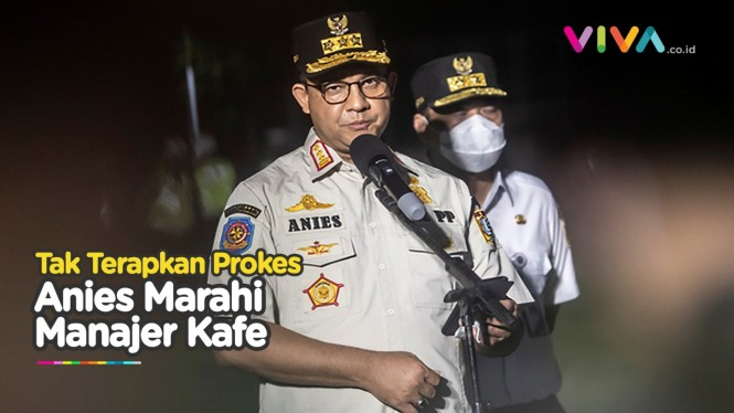Patroli Prokes di Jakarta, Anies Marahi Manajer Kafe