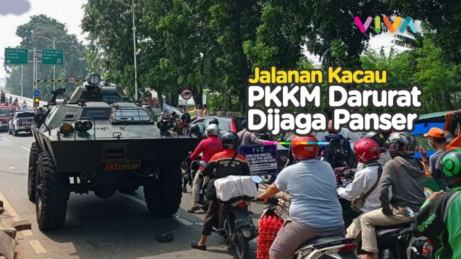 Dijaga Panser TNI, Warga Dilarang Masuk Jakarta!