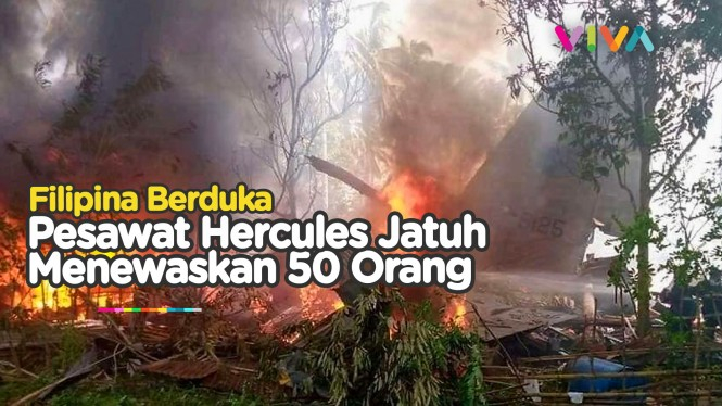 Pesawat Hercules Jatuh Menimpa Warga, Total Korban 50 Orang