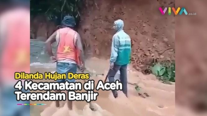 Hujan Deras, 4 Kecamatan di Aceh Besar Dilanda Banjir