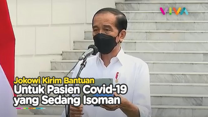 Jokowi Kirim Bantuan untuk Pasien Covid-19 Isoman