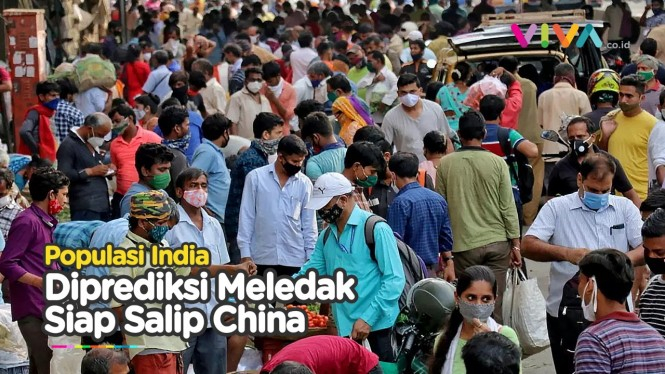 India Susul China dengan Negara Penduduk Terbanyak di Dunia