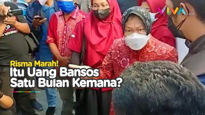 Menteri Risma Marah Besar Dana Bansos Malah Ditahan-tahan