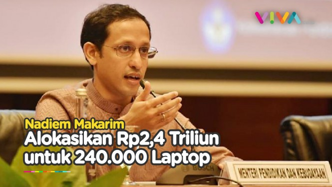 Nadiem Berikan 240.000 Laptop Untuk Pelajar Indonesia