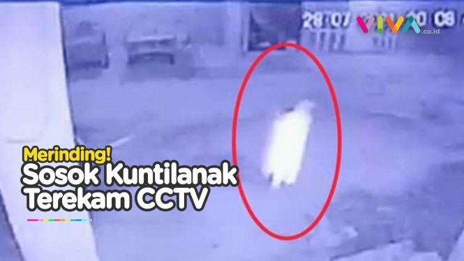 Warga Dihebohkan Penampakan Kuntilanak Muncul di Depan CCTV