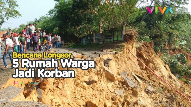 Akses 2 Desa di Kabupaten Bogor Terputus Akibat Longsor