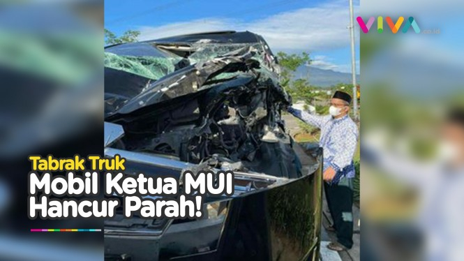 Mobil Ketua MUI Ringsek Kecelakaan Parah di Tol Trans Jawa