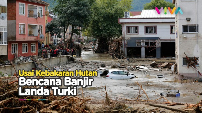 Banjir Mematikan Landa Turki, Warga dan Mobil Terseret