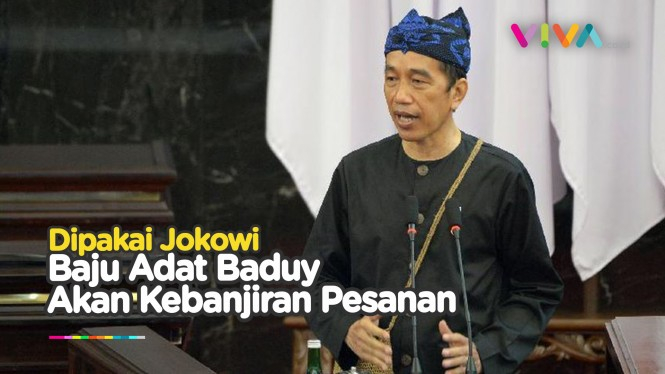 Tetua Baduy Bangga Baju Adat Baduy Dipakai Jokowi