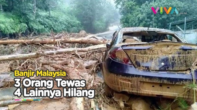 Banjir Mengerikan, Ratakan Pegunungan Malaysia