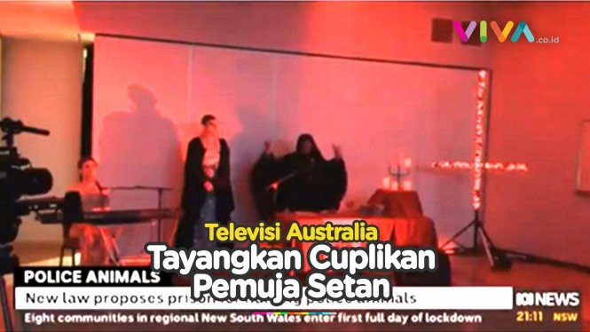 Ritual Pemuja Setan Tiba-tiba Muncul di TV Australia