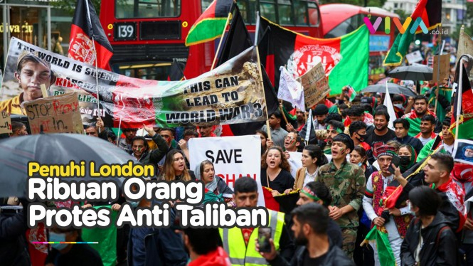 Ribuan Orang Berdemo di London Atas Nama Afghanistan!