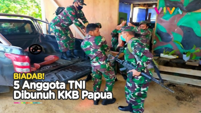 5 Anggota TNI Dibantai KKB Papua