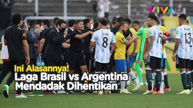 Messi Marah Laga Brasil vs Argentina Tiba-tiba Dihentikan