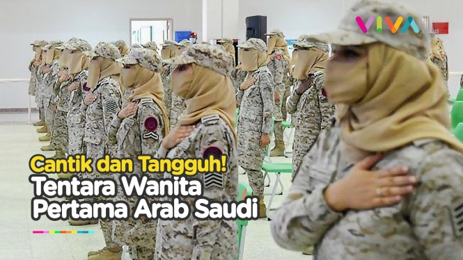 Begini Tampilan Tentara Wanita Pertama Arab Saudi