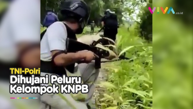 Detik-detik Pasukan TNI-Polri Dihujani Peluru oleh KNPB