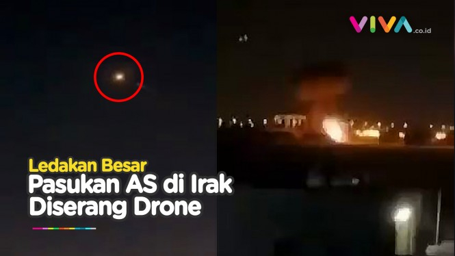 Pasukan AS Dihantam Serangan Drone di Bandara Irak
