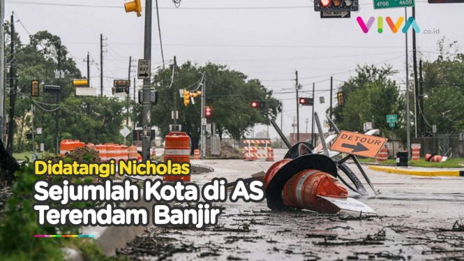 Serangan Badai Nicholas, Tenggelamkan Kota Amerika