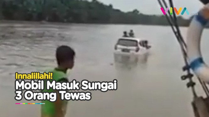 Ironis! 1 Keluarga Tenggelam dalam Mobil, 3 Orang Tewas