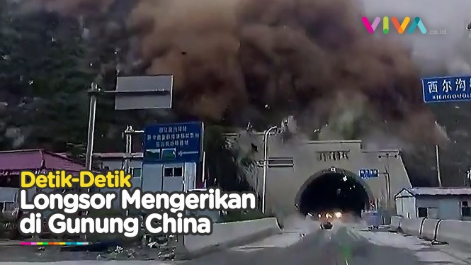 Longsor Gunung China, Pintu Terowongan Langsung Tertutup!