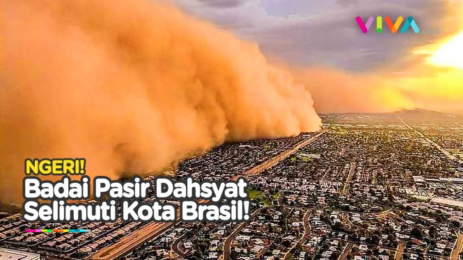Badai Pasir Mengerikan Hantam Kota-Kota di Brasil!