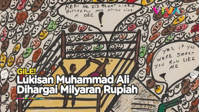 Lukisan Langka Petinju Muhammad Ali Laku Miliyaran Rupiah !!