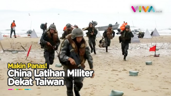 Militer China Gelar Latihan Invasi di Muka Taiwan