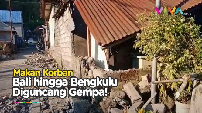 Gempa Mematikan Guncang Bali hingga Bengkulu