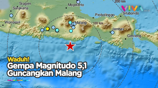 Gempa Dahsyat Guncangkan Malang, Melebar Sampai Blitar
