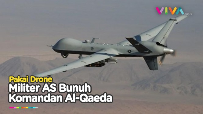 Militer Amerika Tembak Mati Bos Al-Qaeda Pakai Drone