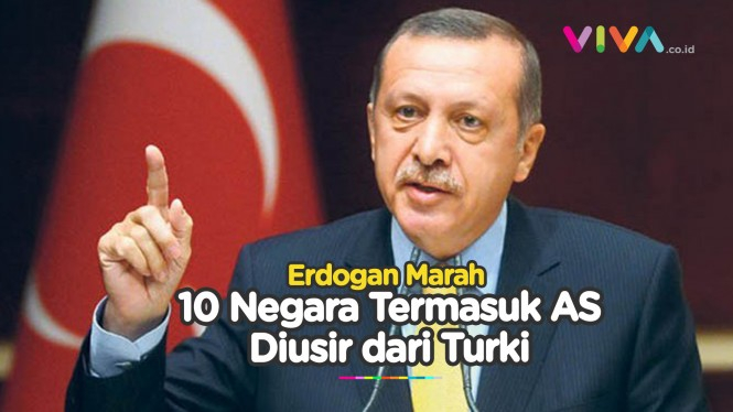 Alasan Erdogan Usir Dubes AS dan 9 Negara Lain dari Turki