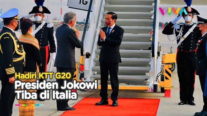 Jokowi Tiba di Italia, Siap-siap Jadi Tuan Rumah G20