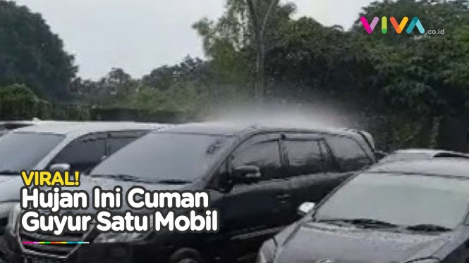 Hujan Deras  Guyur Satu Mobil Saja, Fenomena Aneh Apa Ini?