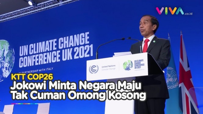 [FULL] Pidato Jokowi di KTT COP26, Pakai Bahasa Indonesia