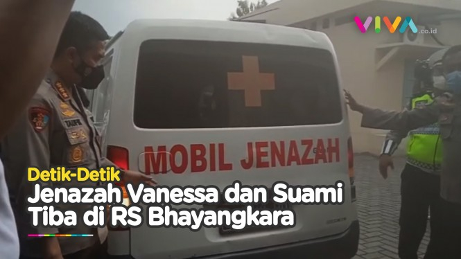 Video jenazah Vanessa sampai di RS Bhayangkara Surabaya
