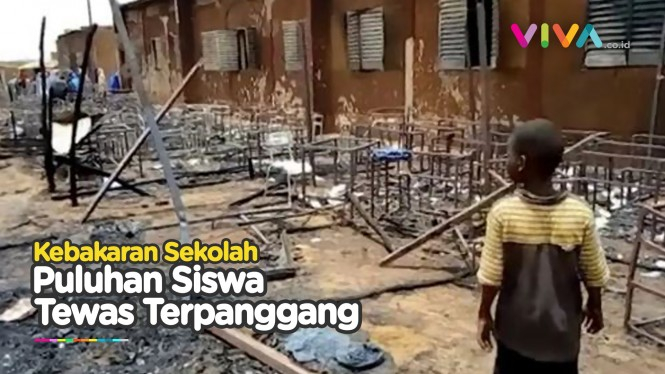 Sekolah Hangus Dilalap Api, Puluhan Siswa Tewas Terbakar