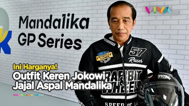 Harga Outfit Pembalap Ala Jokowi di Sirkuit mandalika