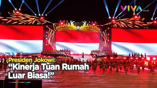 Momen Jokowi Tutup Pekan Paralimpik Nasional XVI Papua