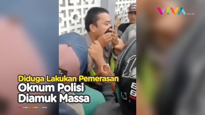 Viral! Polisi Diamuk Massa Karena Pungli di Medan