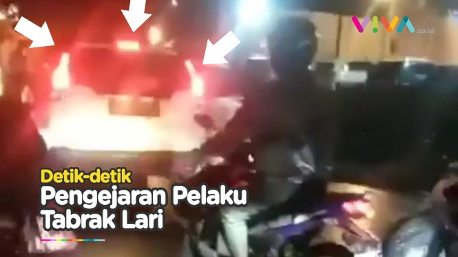 Detik-detik Pengejaran Pelaku Tabrak Lari di Sleman