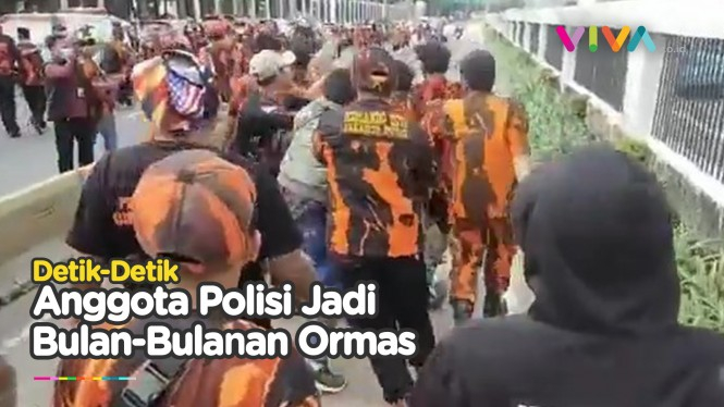 Kawal Demo, Anggota Polisi Malah Dikeroyok Oknum Ormas