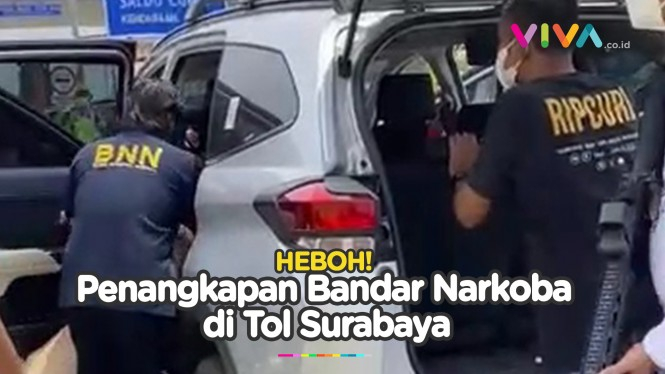 BNNP Jatim Tangkap 2 Bandar Narkoba di Tol Surabaya