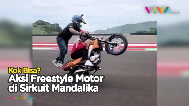 Motor Nekat Freestyle di Sirkuit Mandalika, Ini Faktanya!