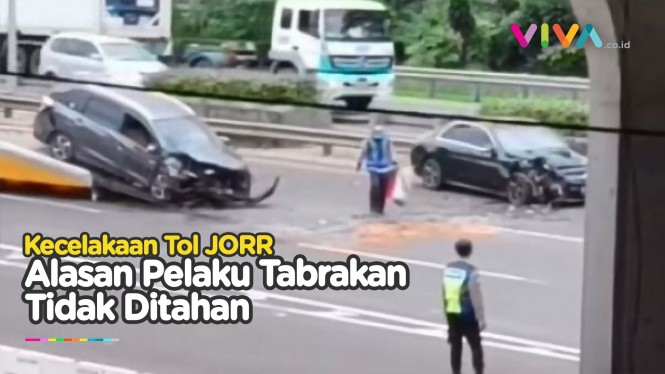 Mobil Nekat Lawan Arah Bikin Kecelakaan di Jalan Tol JORR