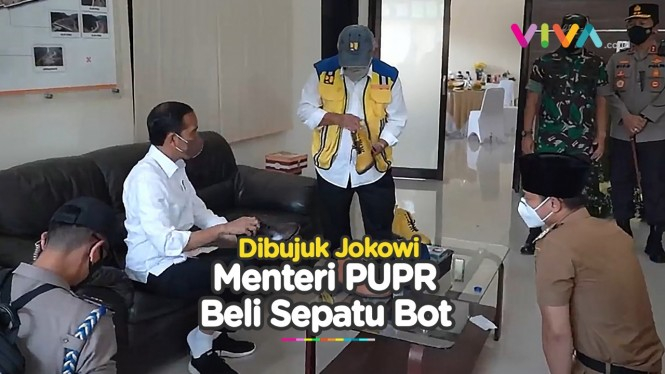 Jokowi Bujuk Menteri PUPR Beli Sepatu Untuk Motoran