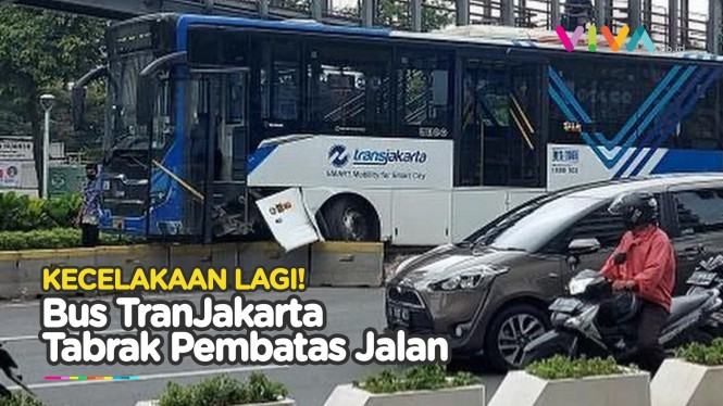 Bus TransJakarta Kembali Mengalami Kecelakaan