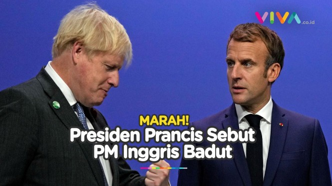 Presiden Macron Ejek Perdana Menteri Inggris sebagai Badut