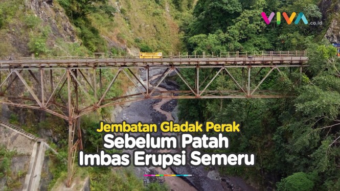Rekaman Jembatan Gladak Perak Sebelum Runtuh oleh Erupsi