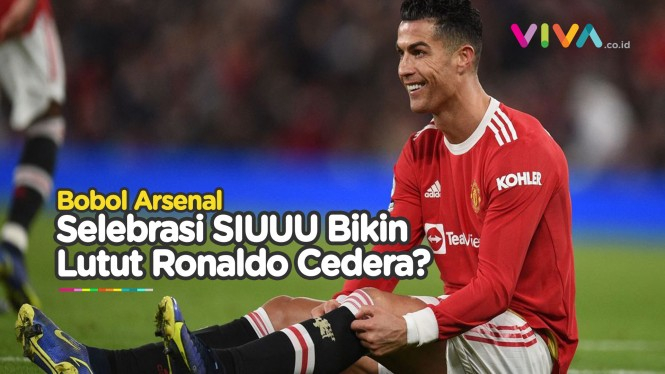 Gara-Gara Selebrasi SIUUU, Ronaldo Alami Cedera Lutut?